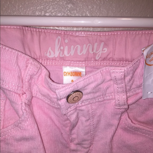 NWT Gymboree Girl’s Pink Shimmery Corduroy Pants - Picture 3 of 6
